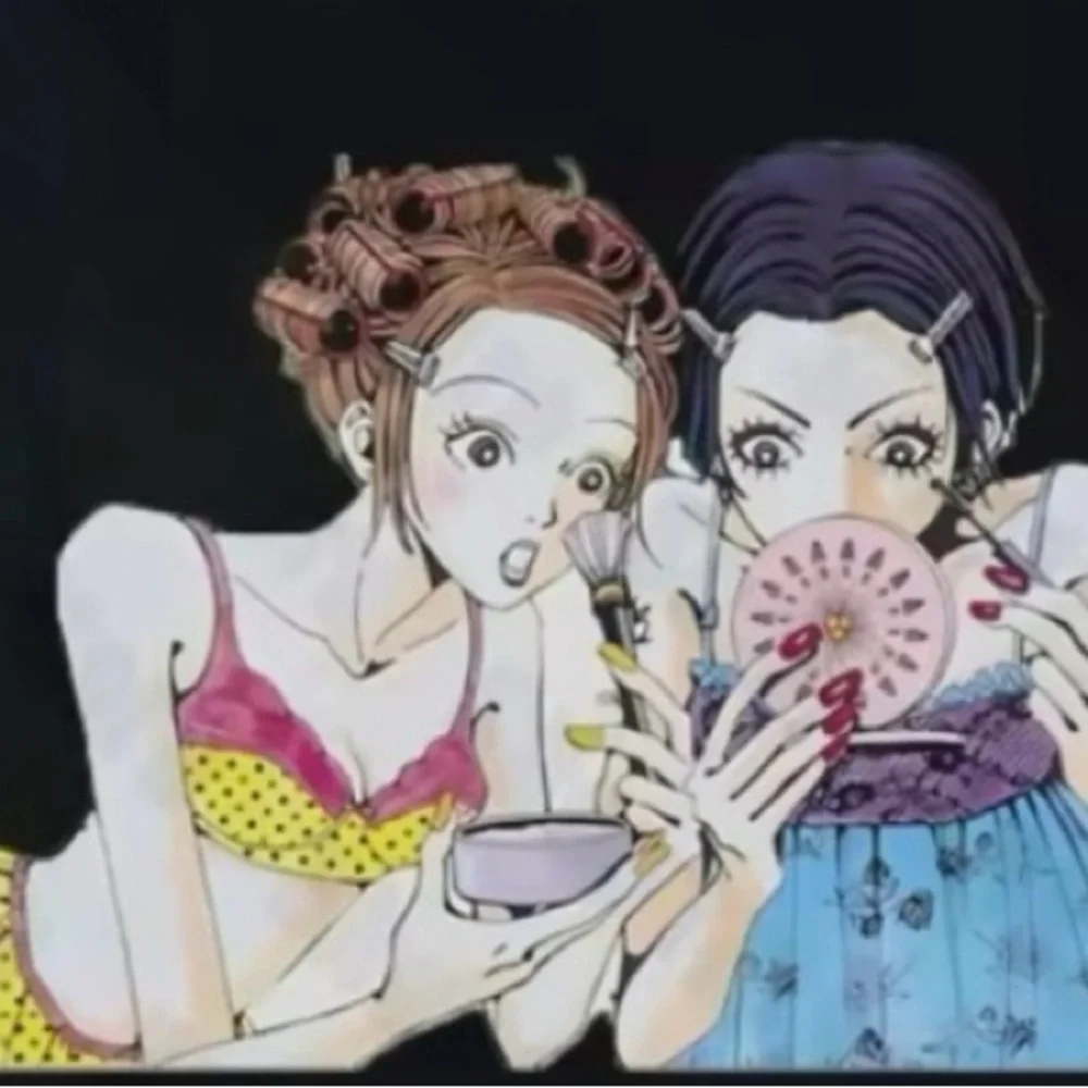 Graphic Women’s Black Nana & Hachi Anime Vintage Tank Top Hachi Cream Tshirt Tee - Picture 2 of 2